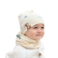 Loop Kinder Mit Beanie Mütze Kinder Baumwoll Schals Baby Schals Winter Loop Schal Junge Und Mädchen B L Angebot bei HelloDeals