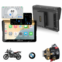 Carpuride W702BS Pro Motorrad Carplay Bildschirm mit Nativ Wonder Wheel für BMW Motorrad, Kabelloses CarPlay & Android Auto, 7" Wasserdichter Touchscreen, Dual Bluetooth, Gegensprech, Datenauslesung. Angebot bei HelloDeals