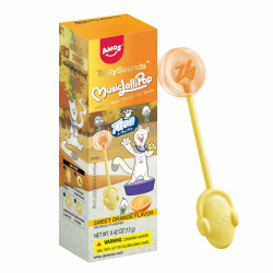 AMOS Lutscher Audio Lollipop Süssigkeiten, Orange Süßigkeiten Geschenke Musik Lollies Bonbons Süßigkeitens, Lollipops Lutscher Zuckerfrei Süßigkeiten Einzeln Verpackt – 1 PCS 1x Orange Angebot bei HelloDeals