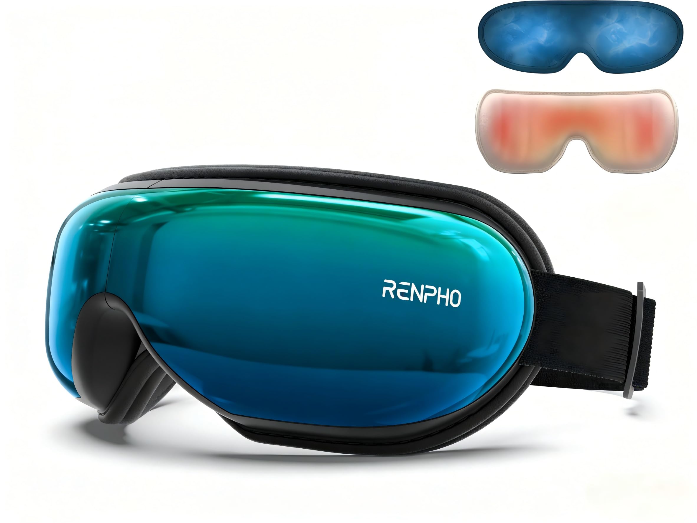 RENPHO Eyeris 1 - Augenmassagegerät mit Wärme, Vibration und Bluetooth Musik, Augenmaske für Augenringen und trockenen Augen, Verbessert Schlafqualität, Geburtstagsgeschenk RF-EM001-GN Angebot bei HelloDeals