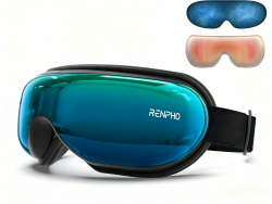 RENPHO Eyeris 1 - Augenmassagegerät mit Wärme, Vibration und Bluetooth Musik, Augenmaske für Augenringen und trockenen Augen, Verbessert Schlafqualität, Geburtstagsgeschenk RF-EM001-GN Angebot bei HelloDeals
