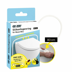 eezee Fugenring 80 cm für WC & Urinal | Die Revolution der Silikonfuge | Schnell montiert, werkzeuglos – Fertigfuge ohne Silikonkartusche | Sauberer Wandanschluss Fugenring WC 80 cm 1 Stück Angebot bei HelloDeals