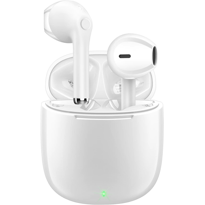 yobola Bluetooth Kopfhörer In Ear, Kopfhörer Kabellos Bluetooth 5.1 HiFi Stereoklang, IPX5 Wasserdicht Kabellose Kopfhörer Touch Control, Wireless Kopfhörer, Eingebautes Mikrofon, für Apple AirPods Weiß Angebot bei HelloDeals