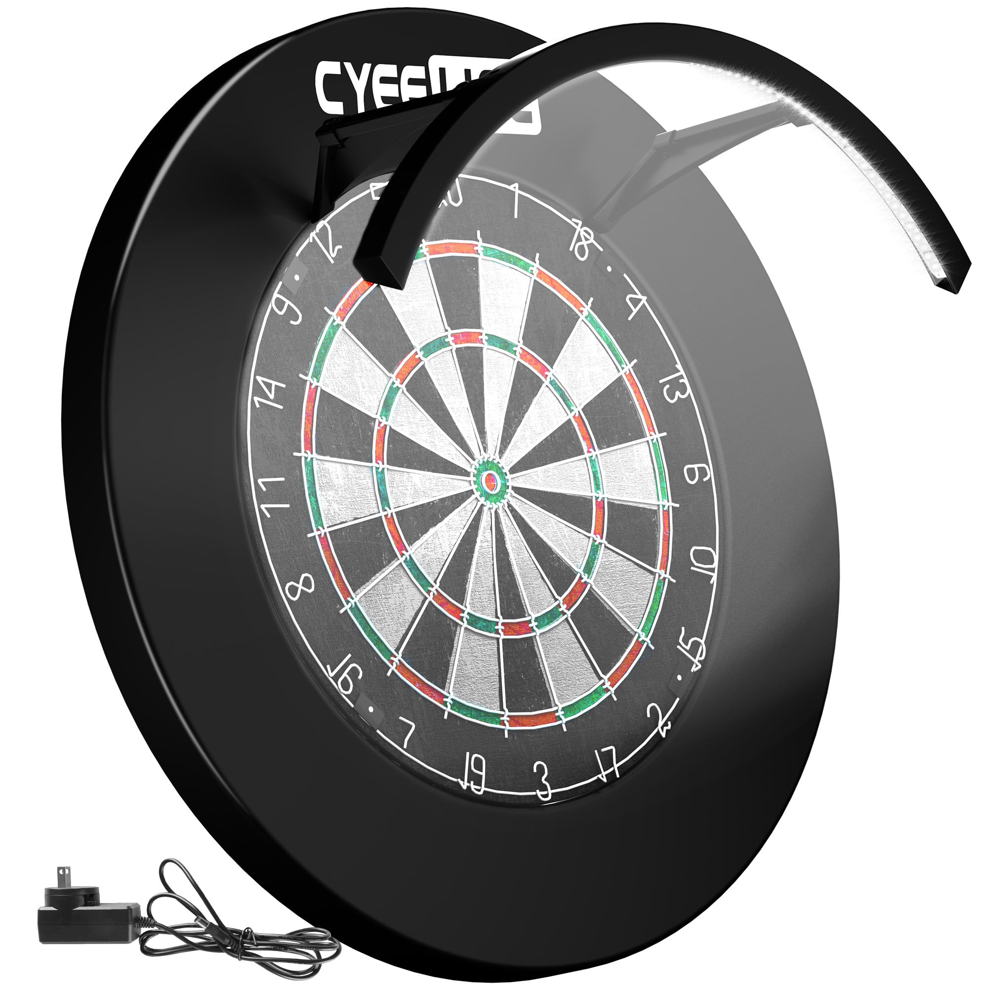 CyeeLife Dartboard LED Beleuchtungssystem mit Netzteil - Passend für Normale & elektronische Dartboards, kompatibel mit Dartboard Cabinet, einfache Montage Angebot bei HelloDeals