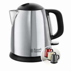 Russell Hobbs Wasserkocher klein [1l] Victory Edelstahl poliert (2400W, Schnellkochfunktion, herausnehmbarer Kalkfilter,außenliegende Wasserstandsanzeige,kleiner Reisewasserkocher) Teekocher 24990-70 Edelstahl Poliert 1 Liter Angebot bei HelloDeals