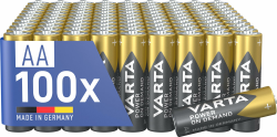 VARTA Batterien AA, 100 Stück, Power on Demand, Alkaline, 1,5V, Vorratspack in umweltschonender Verpackung, ideal für Computerzubehör, Smart Home Geräte AA 100 Stück Angebot bei HelloDeals