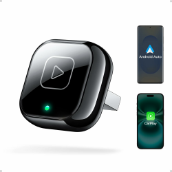 Wireless Carplay & Android Auto Adapter, Mavlou Metalldesign Mini & Stabiler 2-in-1-Dongle, Convert Wired CarPlay/Android Auto zu Wireless, für iOS 10+/Android 11+ & Autos ab 2016 Tiefschwarz Angebot bei HelloDeals