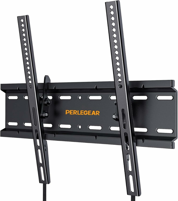 Perlegear TV Wandhalterung, Wandhalterung Fernseher für 26-60 Zoll TVs bis zu 52kg, Neigbare Fernseher Halterung 55 Zoll, Max. Vesa 400x400mm, für LCD/LED/Plasma Angebot bei HelloDeals