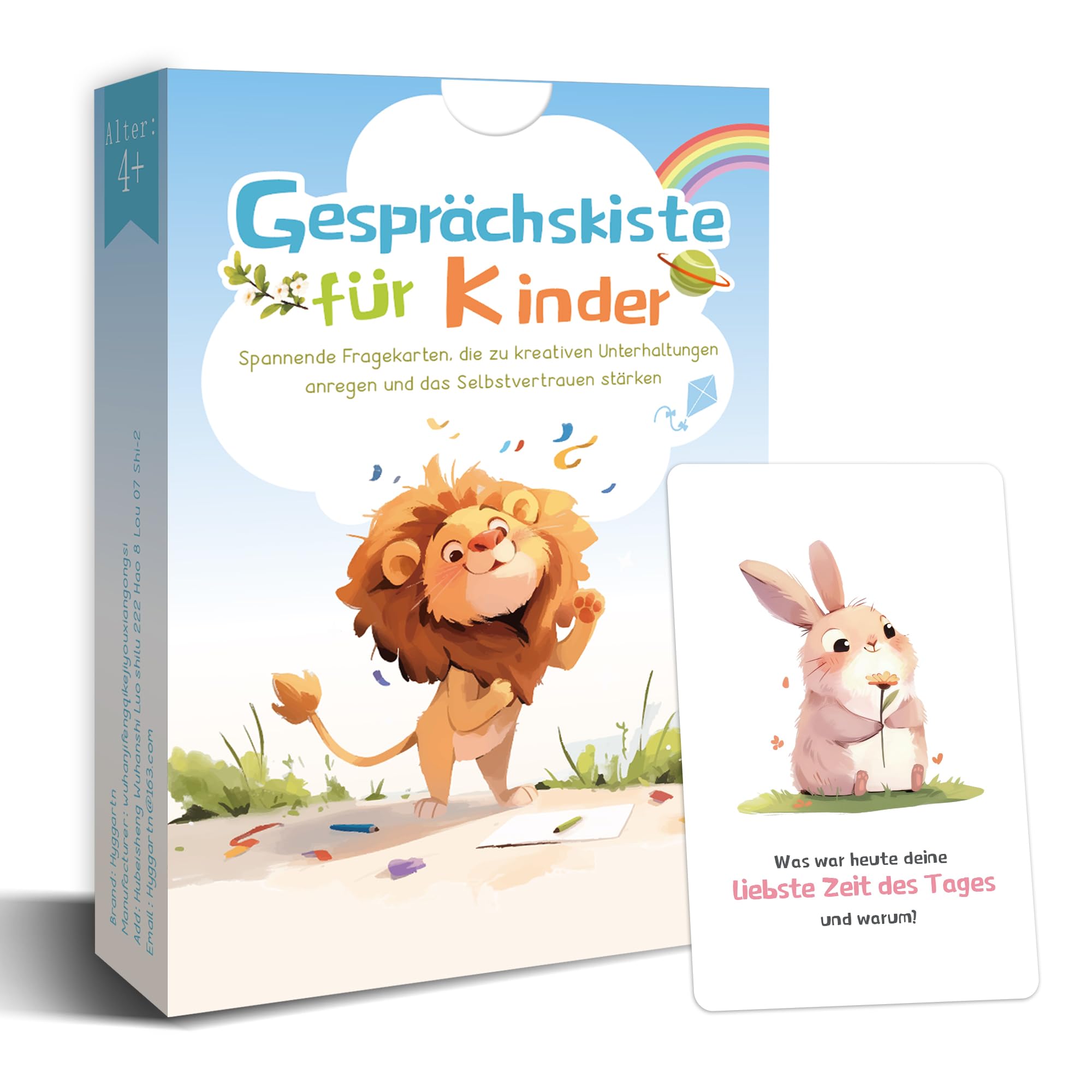 Erzählt euch mehr - 50 Erzählkarten für Kinder, 4 Kategorien - Gesprächskarten Kartenspiel, Familien-Spiel für offene Gespräche -Geschenk für mehr Achtsamkeit und Stärkung der Eltern-Kind-Beziehung Angebot bei HelloDeals
