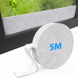 Fenster Kondensationsabsorber 5M Anti Condensation Kondensationsstreifen Für Fenster Selbstklebend Kondenswasser Absorber Streifen Saugfähige Anti Condensation Filzstreifen 5m*3.5cm (Grau) Angebot bei HelloDeals
