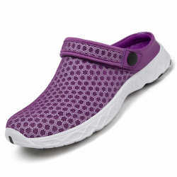 SAGUARO Unisex Clogs Sommer Hausschuhe Leicht Gartenschuhe Gr. 36-48 42 EU Violett Angebot bei HelloDeals