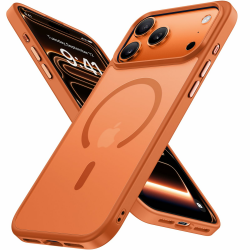 Miracase für iPhone 17 Pro Hülle für Magsafe [TOP Militärschutz & Magnetkraft] Stoßfest Kratzfest mit Samtiger Haptik Extrem Langlebig Handyhülle für iPhone 17 Pro 6,3", Matt-Leuchtendes-Orange iPhone 17 Pro 6,3 Orange Angebot bei HelloDeals