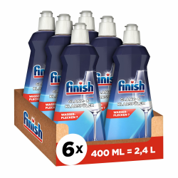 Finish Glanz- und Klarspüler – Für strahlendes und trockeneres Geschirr ohne Wasserflecken – Megapack mit 6 x 400 ml 2.4 l (1er Pack) Angebot bei HelloDeals