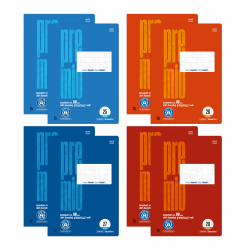 Staufen premio Schulhefte Set - DIN A4, 16 Blatt, Schulstartpack (LIN 25, 26, 27, 28), jeweils 2 Stück Einfarbig 4 Stück Angebot bei HelloDeals