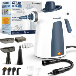Dampfreiniger,Handdampfreiniger für das Haus Mehrzweck mit 14-teiligem Zubehör,3 Bar Dampfdruck 350ML 1200W chemikalienfreier Dampfreiniger,Reinigung von Küche,Böden, Fliesen, Sofas Blau Angebot bei HelloDeals