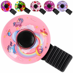 Fahrradklingel Kinder - Klingel Fahrrad für Kinder Mädchen Jungen Erwachsener|120db Mini laut Fahrradklingel für Fahrrad,Roller,Dreirad,Kinderfahrrad,Kinder Laufrad,Mountainbike - Fahrrad Zubehör Einhörner/Rosa Angebot bei HelloDeals