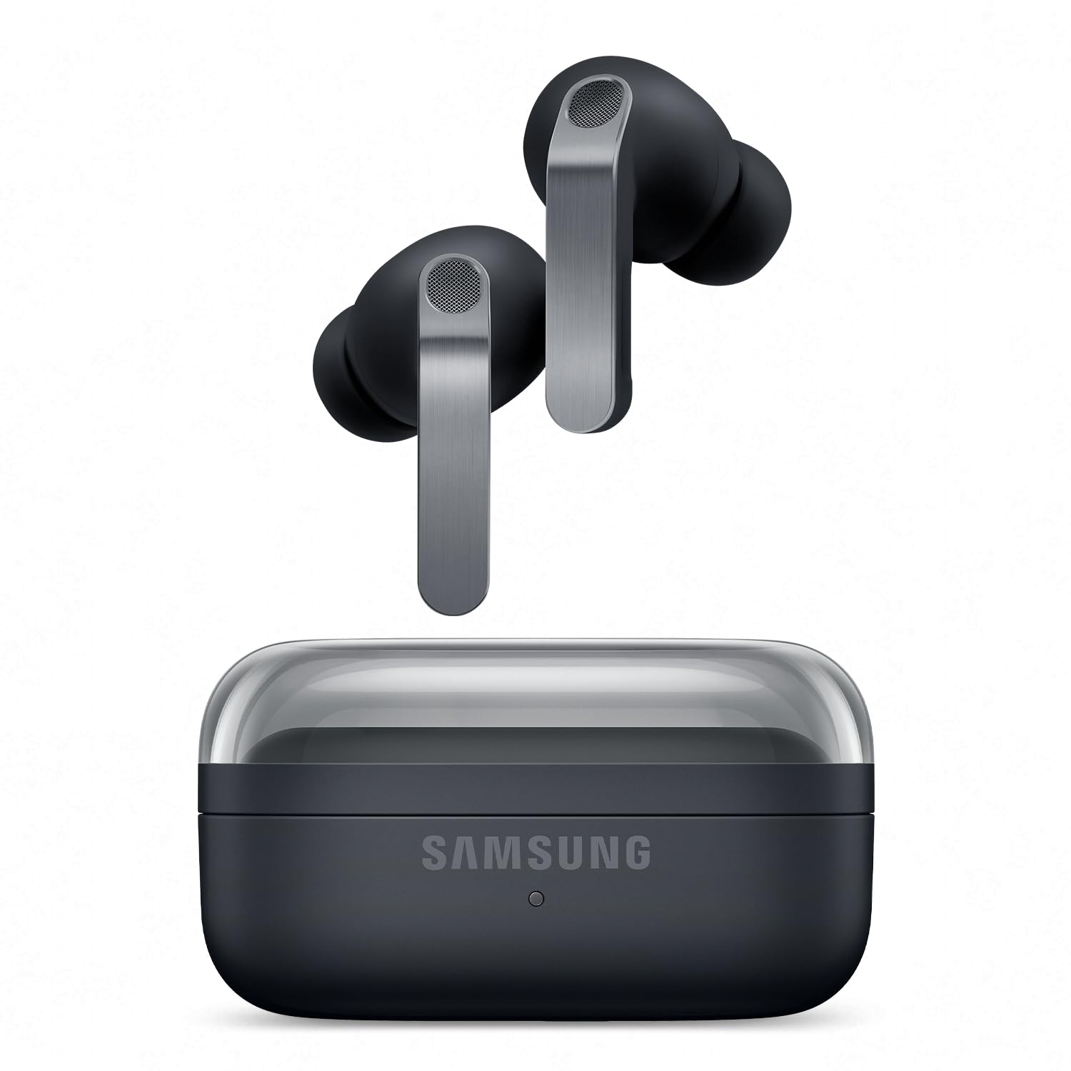 Samsung Galaxy Buds4 Pro, Kabellose Hi-Fi Bluetooth-Kopfhörer, 2-Wege-Lautsprecher, Geräuschunterdrückung per Adaptive Noise Cancelling, In-Ear-Ohrhörer, 360 Audio, AI Agent mit Sprachsteuerung, Black Buds4 Pro Black Angebot bei HelloDeals