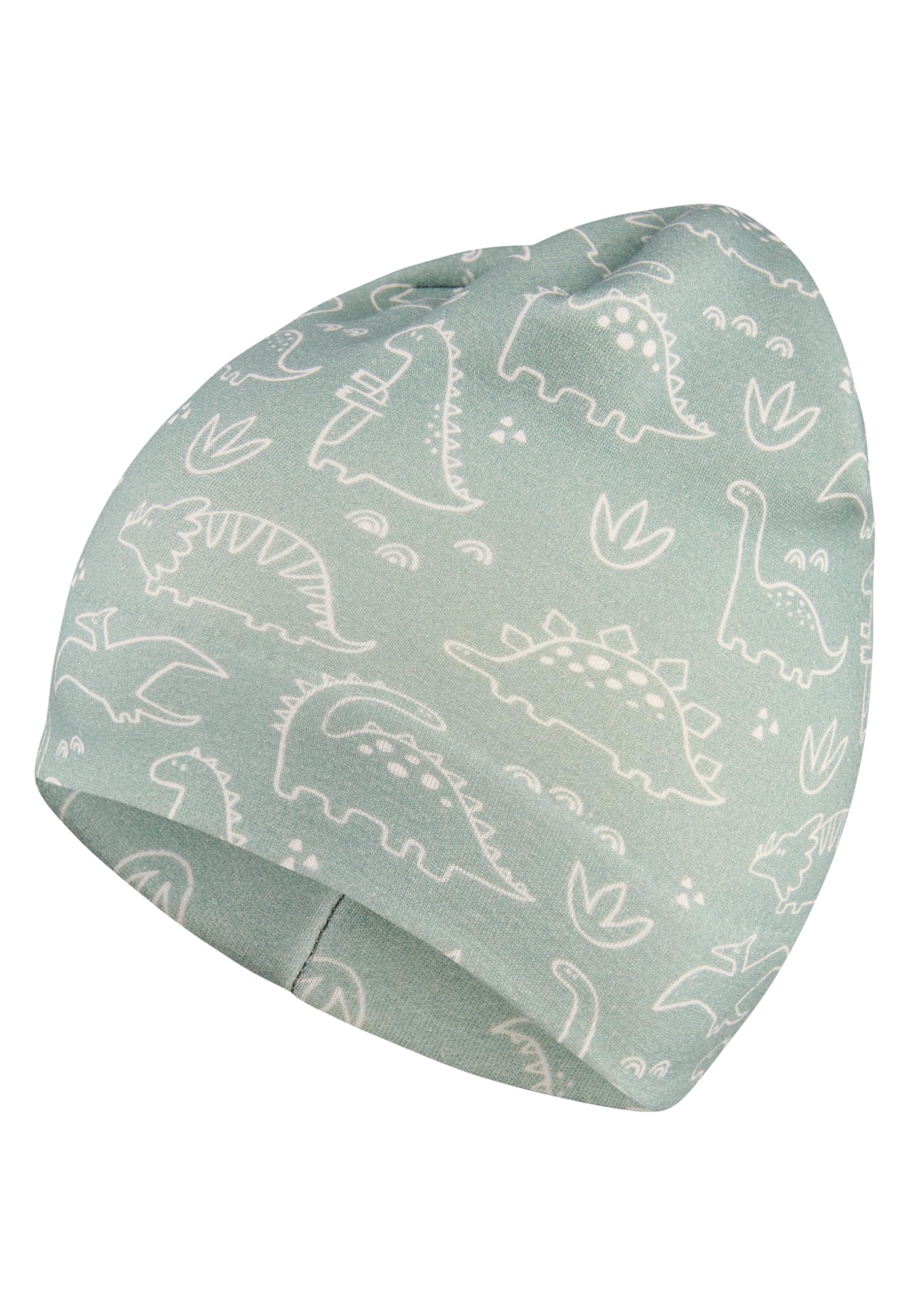 Sterntaler Jungen Saurier Beanie-Mütze 51 steingrün Angebot bei HelloDeals