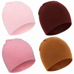 DRESHOW 4 Stücke Unisex Mütze Hut Junge Mütze Frühling Mützchen Kleinkind Wendemütze Jersey Slouch Beanie Bekleidung Unisex Infant Hut 4 Pack 05-26 2-6 Jahre Angebot bei HelloDeals