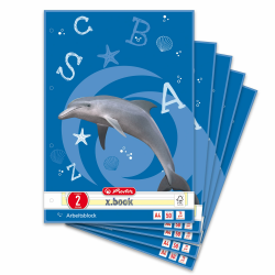 Herlitz Arbeitsblock x.book A4, Lineatur 2, 50 Blatt, 5 Stück Angebot bei HelloDeals