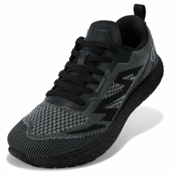 Sportschuhe Herren Breite Zehenbox Sneaker Atmungsaktiv rutschfest für Alltag und Outdoor Schwarz 44 EU Angebot bei HelloDeals