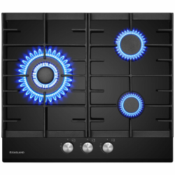 GASLAND GH603BF Glas Gaskochfeld mit Wok Brenner 3 Flammig, Gas Einbau Gaskochfeld, 60 cm Schwarz Glasherd, Butan Gas Kochfeld 6200 Watt, LPG/Erdgas Schwarz 60cm 3 Brenner Angebot bei HelloDeals