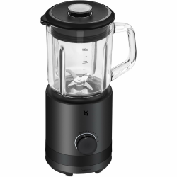 WMF Küchenminis Standmixer 0,8l, Smoothie Maker 400 Watt, Blender aus Cromargan Edelstahl, Standmixer klein mit Glaskrug, 5 Geschwindigkeiten, Pulse-Funktion, perfekt für 1-2 Portionen, schwarz Schwarz Standmixer Angebot bei HelloDeals
