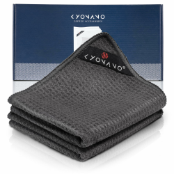KYONANO Barista Zubehör, Barista Tuch Set 2 Stück, 30x50 cm Reinigungstuch zum reinigen Ihres Kaffee Equipments, extrem saugstarke, Barista Lappen für Dampflanze und Siebträgermaschine 30×50cm 2 Angebot bei HelloDeals