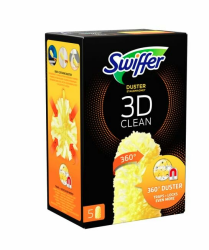 Swiffer Duster Staubwedel 3D Clean Nachfüllpackungen, 30 Stück (6 x 5), 360°-Fasern zum Auffangen und Halten von Staub, Besser als Standard-Staubwedel, Griff separat erhältlich Angebot bei HelloDeals