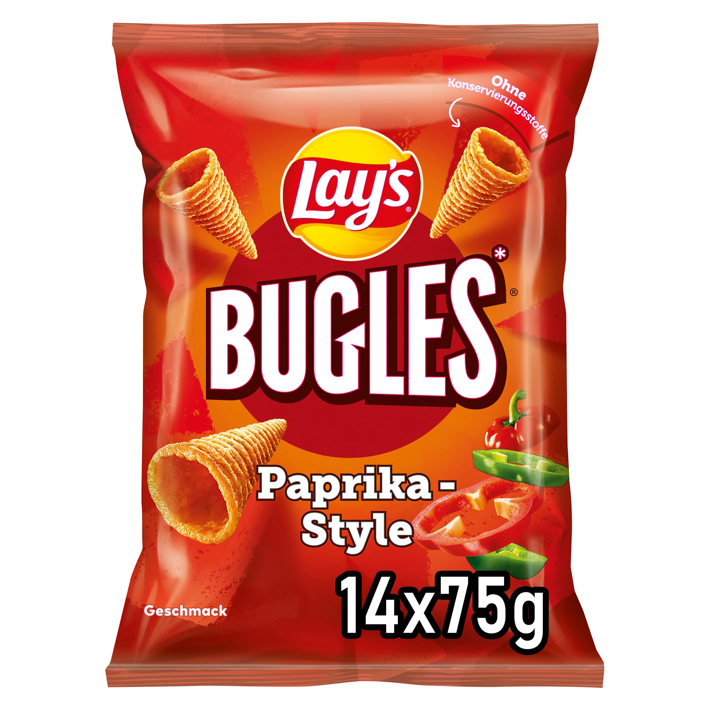 Lay's Bugles Paprika 14 x 75G Paprika 14x75g Angebot bei HelloDeals