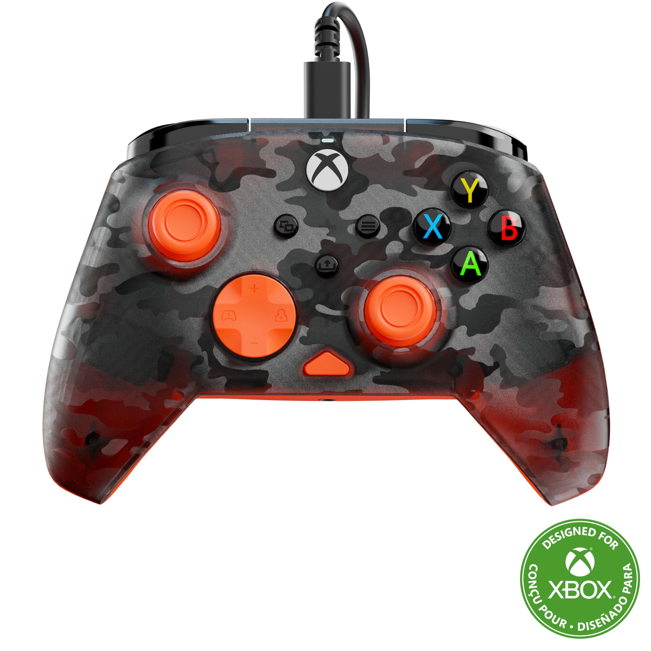 Turtle Beach Rematch Core Ghost Schwarz Camo/Orange Wired Gaming Controller – Lizenziert für Xbox Series X und S, Xbox One und Windows PCs Schwarz, Grau, Orange Angebot bei HelloDeals