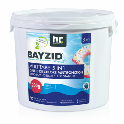 BAYZID Chlor Multitabs 5 in 1-200g Chlortabletten für Pool - 5kg - 5-Phasen Pflege & Reinigung - Made in Europe - Für kristallklares Poolwasser 1 x 5 kg Angebot bei HelloDeals