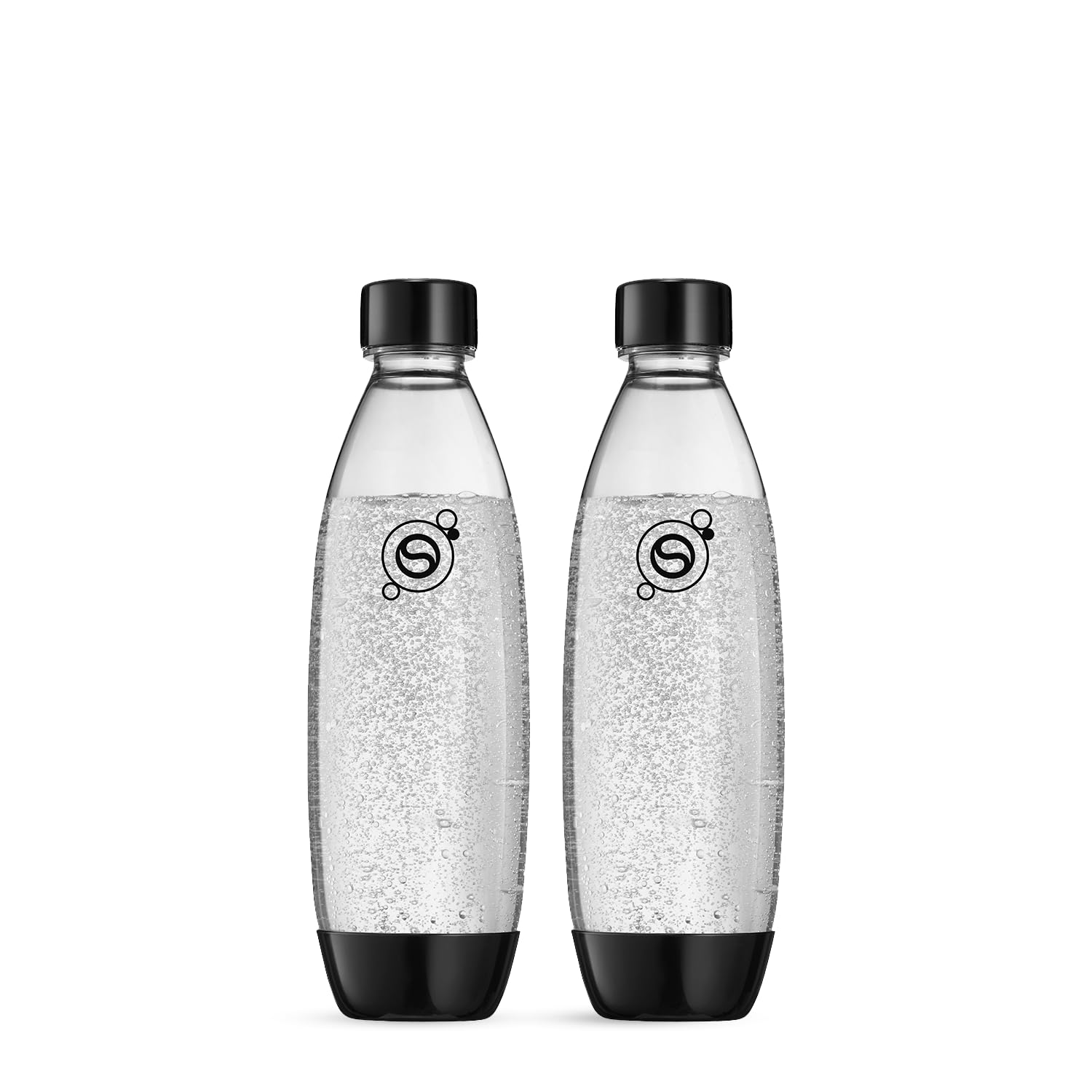 sodastream 0,8L BPA-freie FUSE Kunststoffflasche schwarz | Spülmaschinengeeignet | Kompatibel mit DUO, E-DUO, Terra, uvm. | 2er-Pack 2 Pack Angebot bei HelloDeals