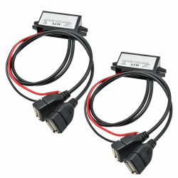 Heemol 12V auf USB,12V auf 5V USB-Adapter,Buck-Konverter-Modul 3A 15W DC auf DC Auto-Stromwandler Adapter 2 Stück(Dual USB) Angebot bei HelloDeals
