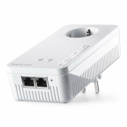 devolo Magic 2 WiFi next Erweiterungsadapter, WLAN Powerline Adapter, bis zu 2.400 Mbit/s, Mesh WLAN, 2x Gigabit LAN Anschluss, dLAN 2.0, weiß Angebot bei HelloDeals