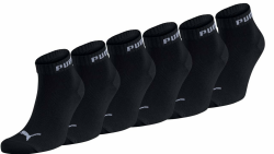 PUMA Unisex Sportsocken Quarter 6er Pack – Statement Edition, kurze Socken für Sport & Alltag, Damen & Herren 43-46 Schwarz Angebot bei HelloDeals