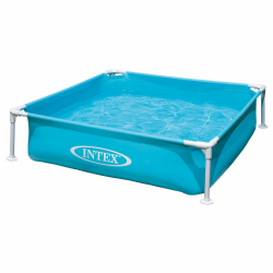 Intex 57173NP - Mini Frame Pool Blau, Stahl und PVC, Blau, 122x122x30 cm Angebot bei HelloDeals
