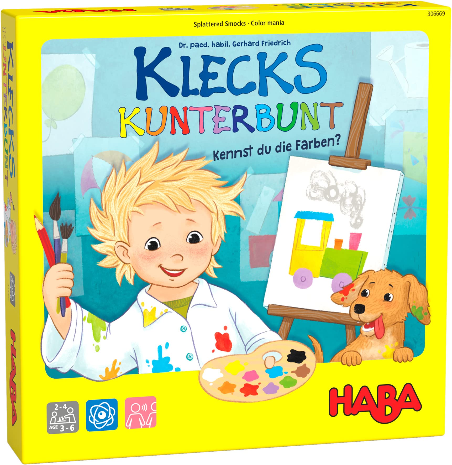 HABA 306669 - Klecks Kunterbunt, Legespiel ab 3 Jahren Angebot bei HelloDeals