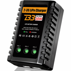 HTRC Lipo Ladegerät für 2-3S Lipo Akkus(7.4V-11.1V), 20W Balancer Ladegerät für RC-Autos, Airsoft-Waffen, RC-Boote usw B3 Angebot bei HelloDeals