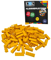 200 Klemmbausteine Bausteine Grundbausteine 1x4 Noppen Kompatibel 4 Noppen Bricks 34 vers. Farben (513 - Gelb) Angebot bei HelloDeals