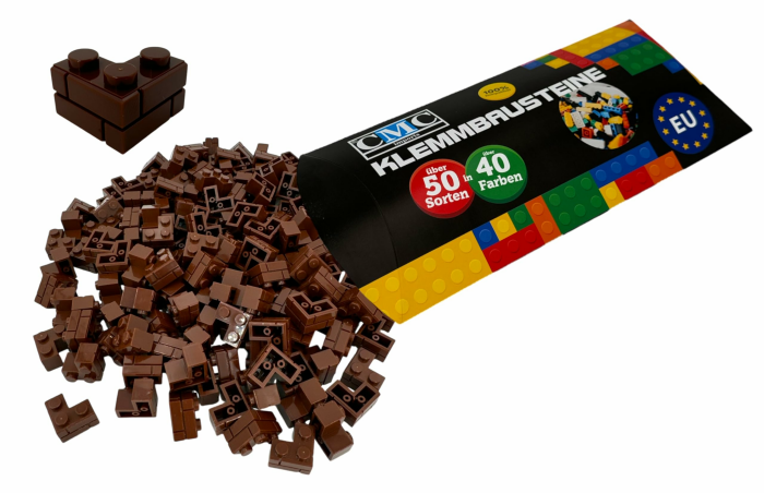 35 Klemmbausteine Mauersteine Ecksteine Ecken Wand Corner 2x2 Noppen Kompatibel Masonry Profile Bricks 2357 (090 - Braun) Angebot bei HelloDeals