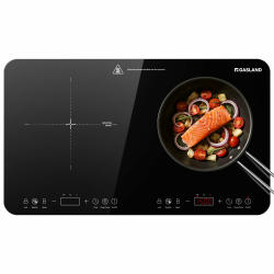 GASLAND IH582BTA Doppel Induktionskochplatte, 58 cm, 3500W Mobil Induktionskochfeld 2 Platten mit Sensor-Touch, 10 Temperaturstufen, 10 Leistungsstufen, Timer-Funktion, Energiesparend Angebot bei HelloDeals