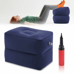 Bandscheibenwürfel, Bandscheibenwürfel für Stufenbettlage, Stufenlagerungswürfel, Beinhochlagerungskissen Aufblasbar, Bandscheibenkissen,Beinablage für Rückenübungen (Dunkelblau) Angebot bei HelloDeals