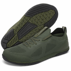 DANNTO Herren Barfußschuhe Wanderschuhe Minimalistische Sneakers Zero Drop mit Wide Toe Box Traillaufschuhe für Running Fitness Grün 45 EU Angebot bei HelloDeals