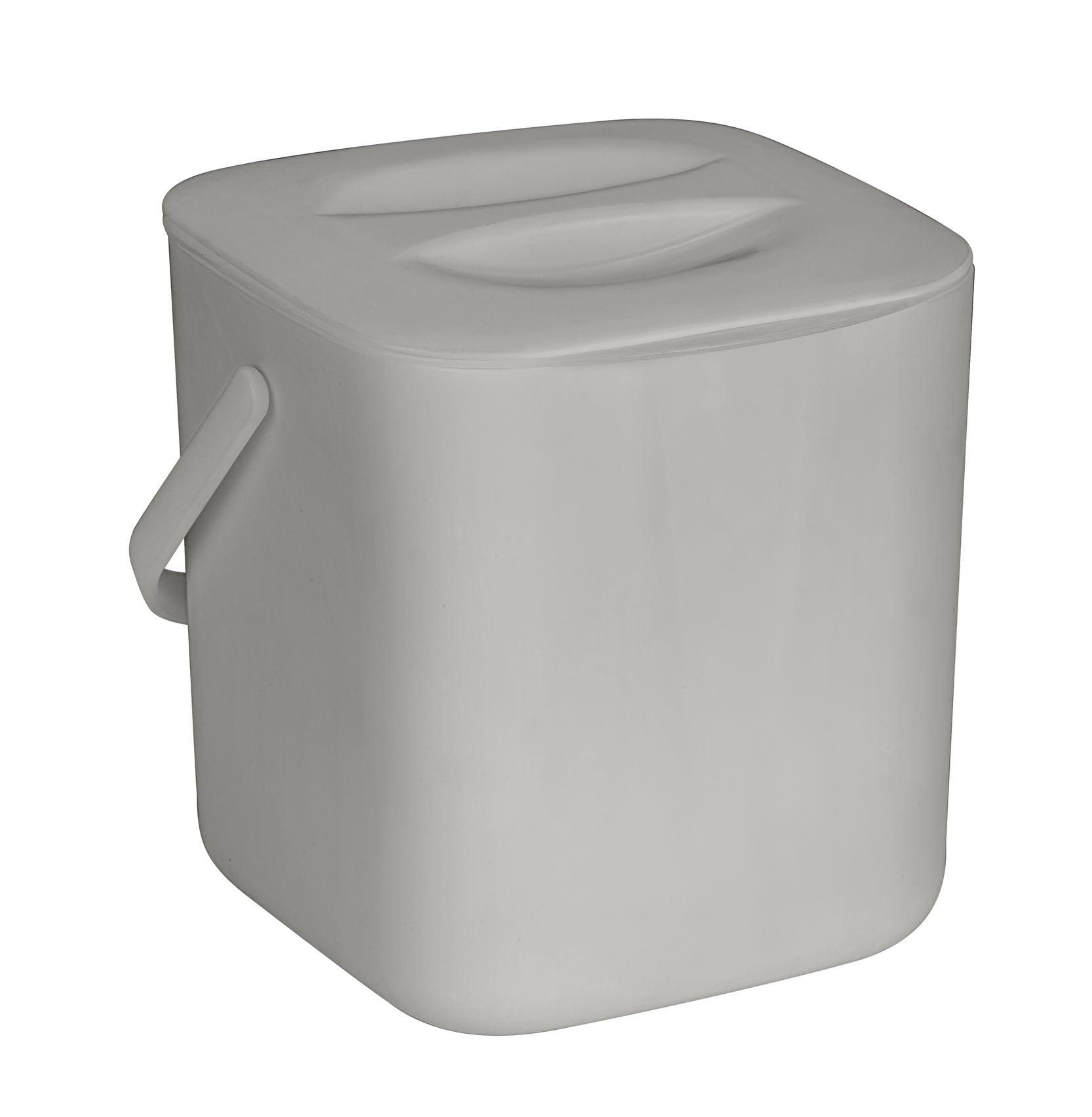 WENKO Abfallsammler Mod Conny Küchenabfalleimer freistehend mit Sieb 3 ltr Mülltrennung Spülmaschinengeeignet Kunststoff PP grau 18x18x19 cm Angebot bei HelloDeals