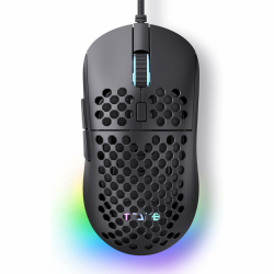 TMKB M1se Gaming Maus mit 12800 DPI Optischer Sensor,6 Programmierbare Tasten Wabenmaus,Anpassbares RGB Computer Mouse,Schleppfreies Paracord,Ergonomische für Windows PC MAC-Schwarz USB-C Schwarz Angebot bei HelloDeals