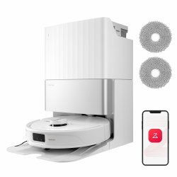 roborock Qrevo Master Saugroboter mit Wischfunktion&Hebarem Wischmopp, FlexiArm Design, HyperForce Saugkraft von 10.000 Pa, zusätzlich 2 Wischmops, Roboterstaubsauger-Set(Weiß) Roborock Qrevo Master-set Weiß Angebot bei HelloDeals