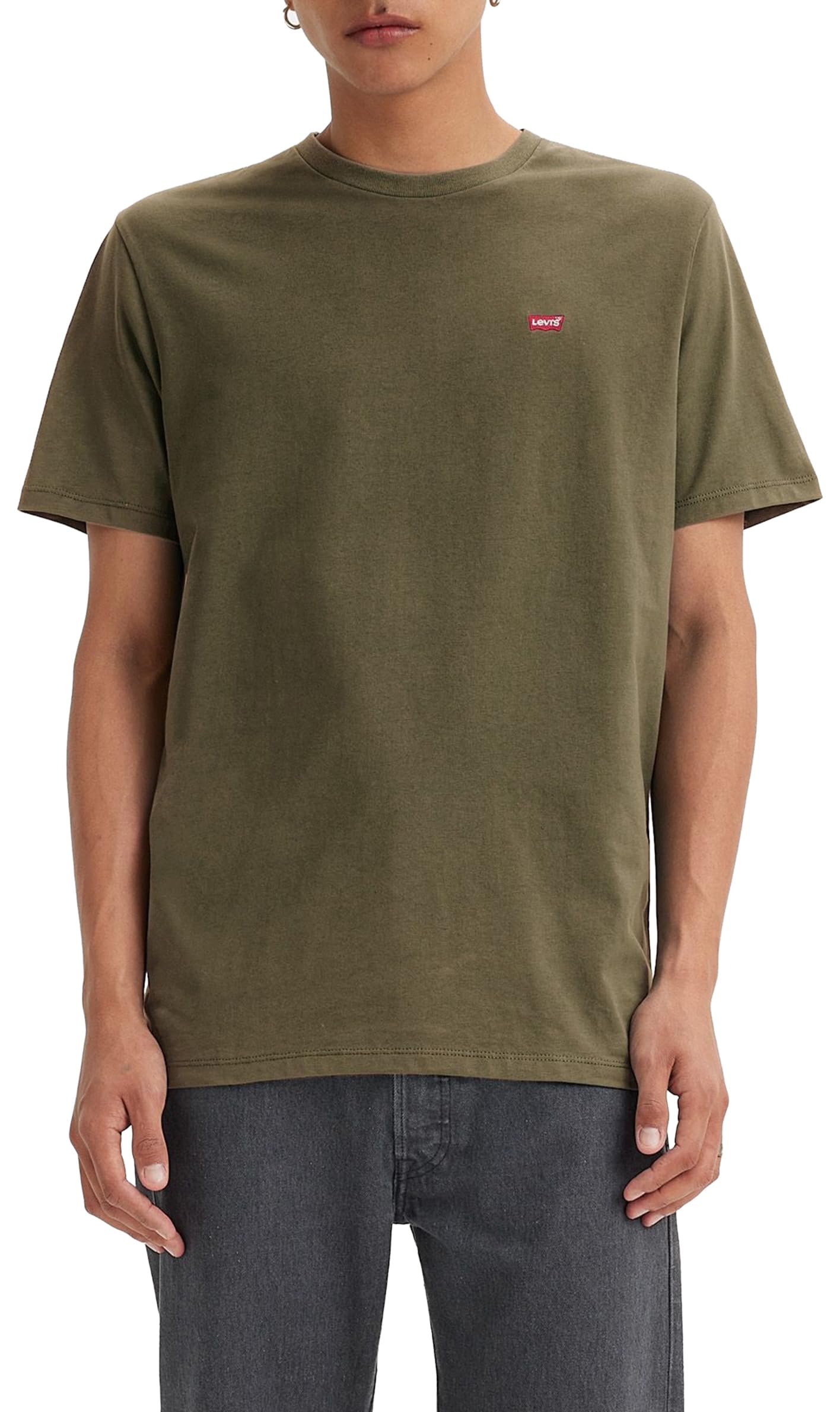 Levi's Herren Ss Original Housemark Tee T-Shirt XXL Olive Night Angebot bei HelloDeals