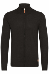 Blend BHNorman Herren Strickjacke Cardigan Feinstrick Pullover mit Stehkragen Reißverschluss Rippbündchen Baumwollmischung Regular fit XXL Black (70155) Angebot bei HelloDeals