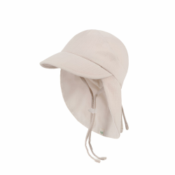 Musselin Schirmütze Sonnenhut mit Nacken- und Ohrenschutz UV-Schutz (UPF 50+) für Babys und Kinder - Unisex 48 Beige Angebot bei HelloDeals